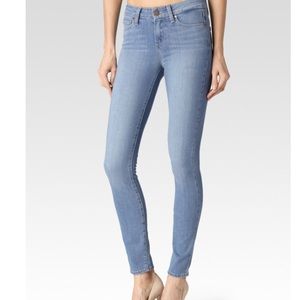 Paige VERDUGO Light-Wash Ankle Skinny Jeans 28